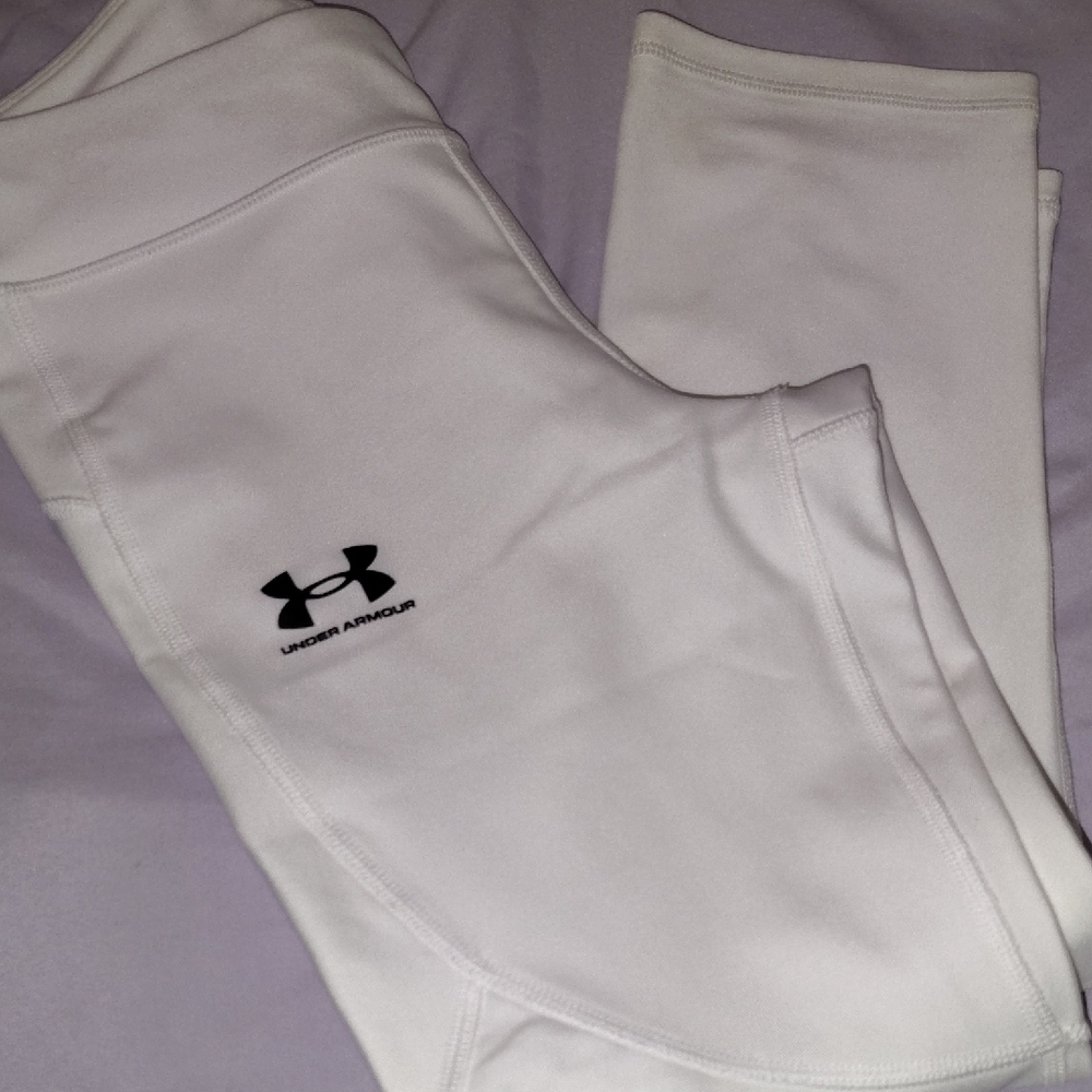 Under Armour White Leggings Athletic Performance